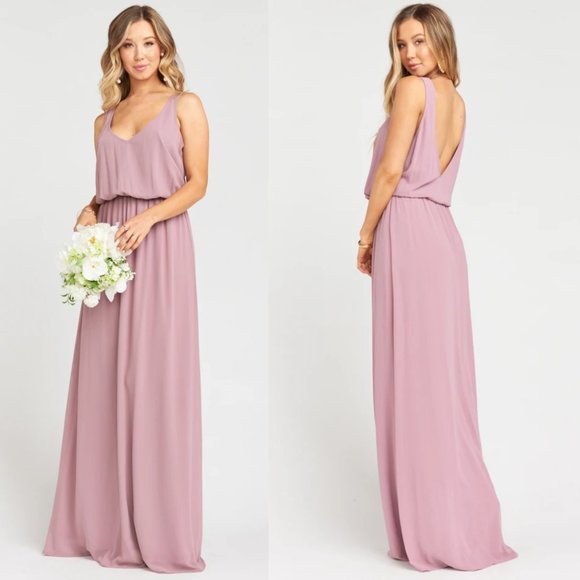 Show Me Your MuMu Pink Blouson Kendall Maxi Dress - Picture 1 of 4